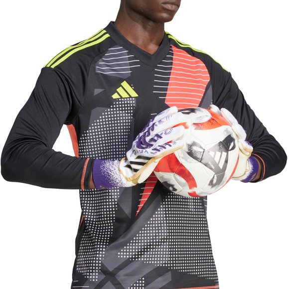Rękawice bramkarskie adidas Predator GL Pro biało-fioletowe JZ5787 