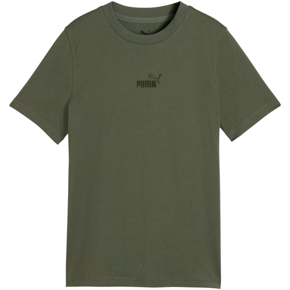 Koszulka dla dzieci Puma ESS Small No.1 Logo Centered Tee khaki 692975 86