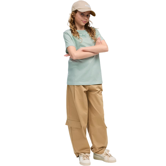 Koszulka dla dzieci Puma ESS Centered Cat Logo Tee miętowa 692972 29