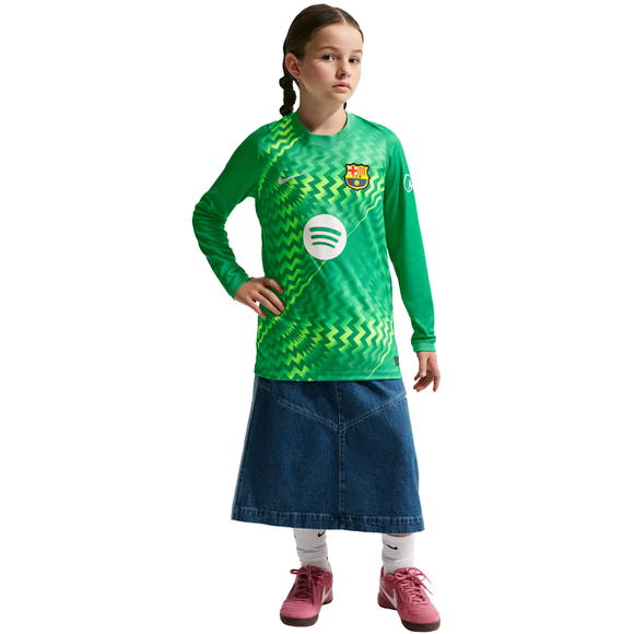 Koszulka dla dzieci Nike FC Barcelona Stadium Goalkeeper 2026/27 zielona II3610 324