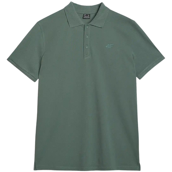 Koszulka męska polo 4F M555 zielona 4FWAW25TPTSM555 41S