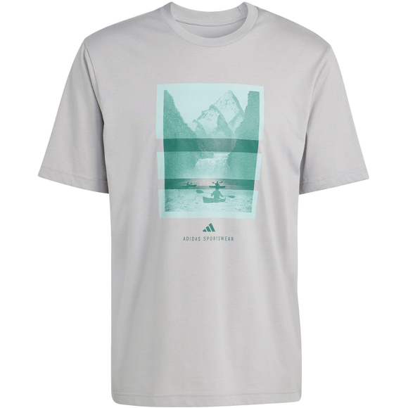 Koszulka męska adidas Outdoor Kayaking Graphic szara KG5408