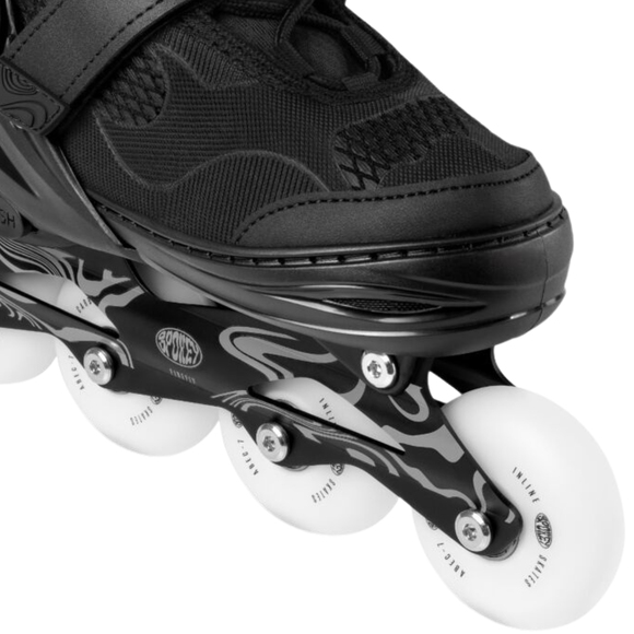 Łyżworolki Spokey Firefly czarno-białe 946367-946368