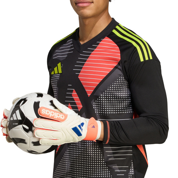 Rękawice bramkarskie adidas Copa Glove Club biało-pomarańczowe JN5339