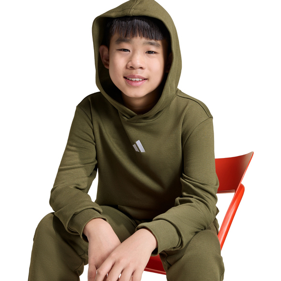 Bluza dla dzieci adidas Essentials Hoodie 225 oliwkowa KS0367