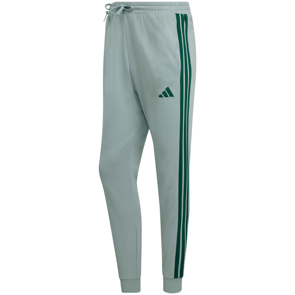 Spodnie męskie adidas Essentials 3-Stripes Fleece miętowe KD4836