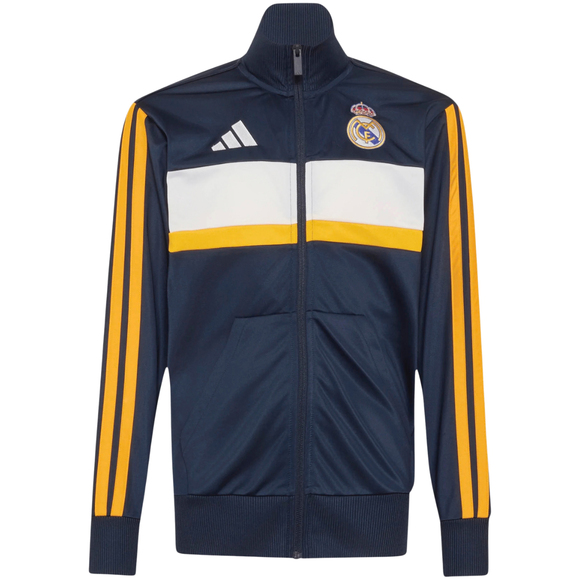 Dres dla dzieci adidas Real Madrid granatowo-żółty KG2955