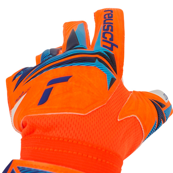 Rękawice bramkarskie Reusch Attrakt Grip Junior pomarańczowe 5672814 2290