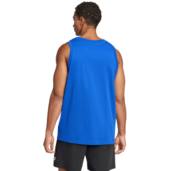 Koszulka męska adidas Essentials Small Logo Tank niebieska JE8978