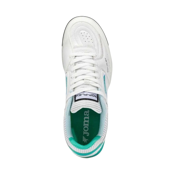 Buty piłkarskie Joma Top Flex 2502 Indoor biało-turkusowe TOPW2502IN
