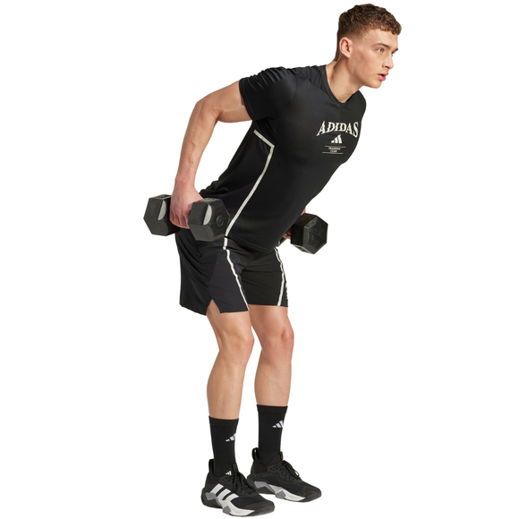 Spodenki męskie adidas Designed for Training Legacy Heritage czarne KA5283