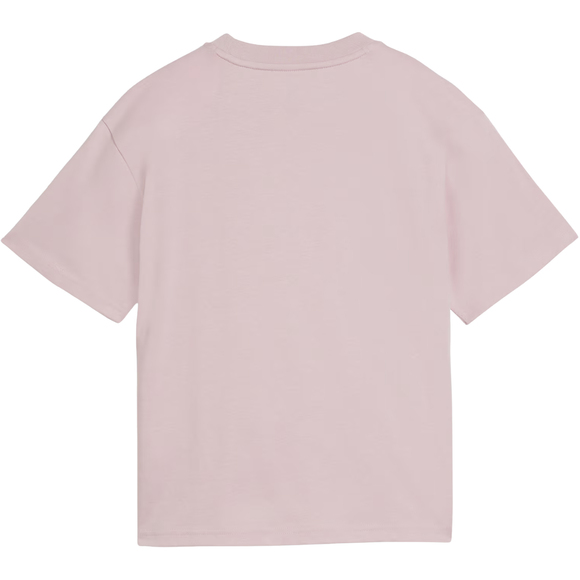Koszulka dla dzieci Puma Ess Centered Cat Logo Boxy Tee różowa 685131 49