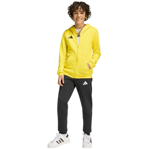 Bluza dla dzieci adidas Entrada 26 Full Zip Hoodie żółta KH1777