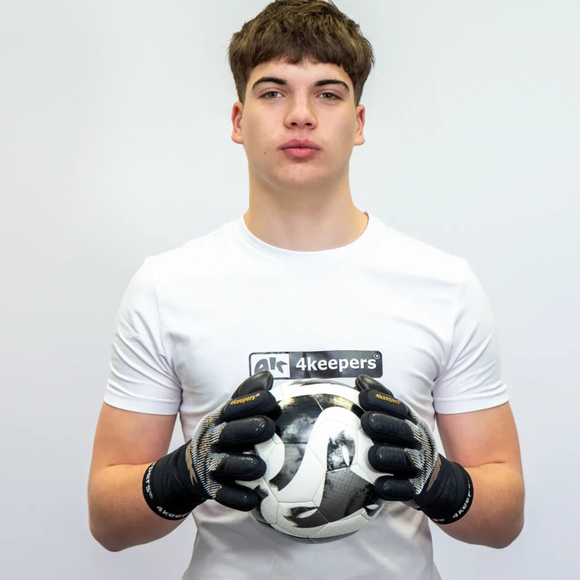 Rękawice bramkarskie 4Keepers Elite Drake NC Junior czarne