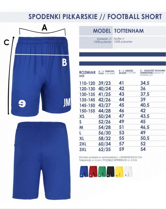 Spodenki Tottenham  Sokół Wręczyca