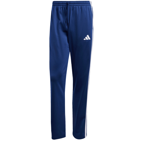 Spodnie męskie adidas 3-Stripes Tricot Regular Fit Open Hem niebieskie JI8803