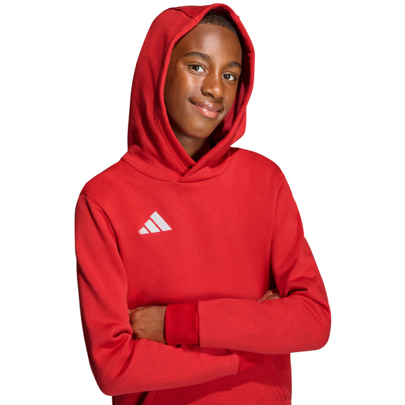Bluza dla dzieci adidas Entrada 26 Hoody czerwona JZ6568
