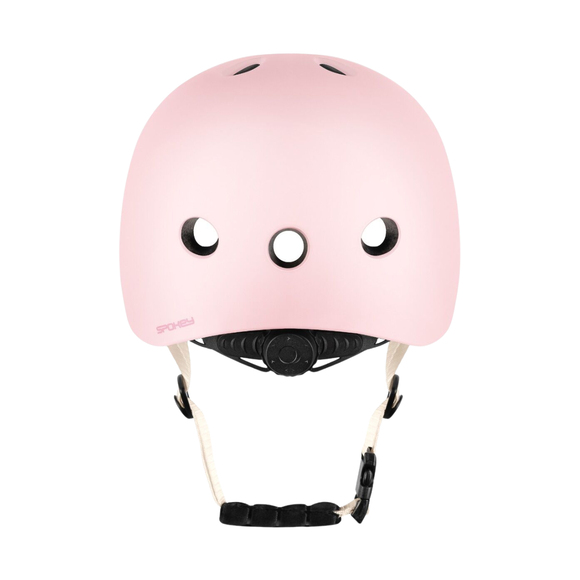 Kask rowerowy Spokey Peanut 58-61 cm różowy 946435