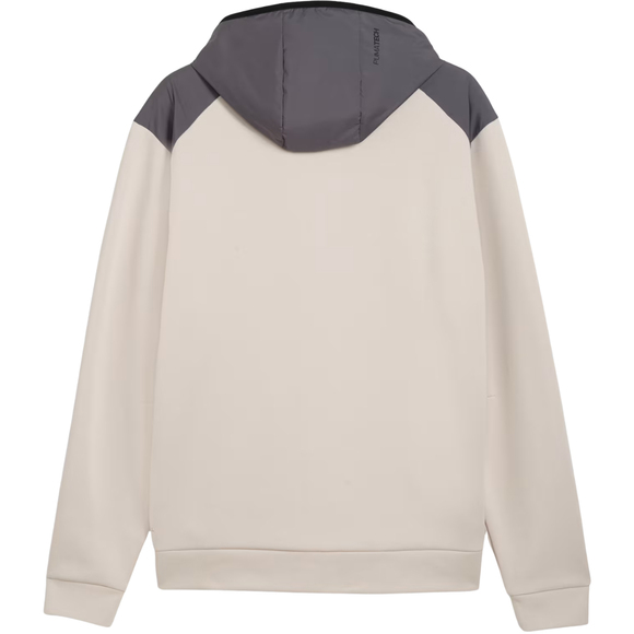Bluza męska Puma Tech Material Mix Full-Zip Hoodie beżowa 694490 82