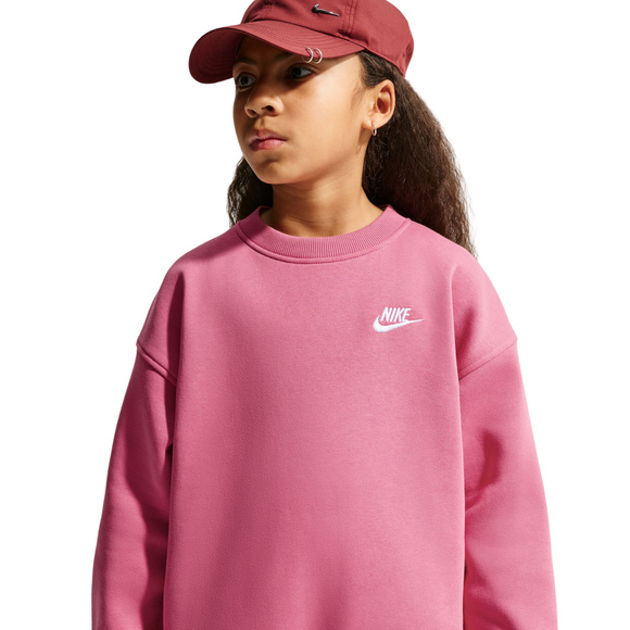 Bluza dla dzieci Nike Sportswear Club Fleece różowa FD2923 641