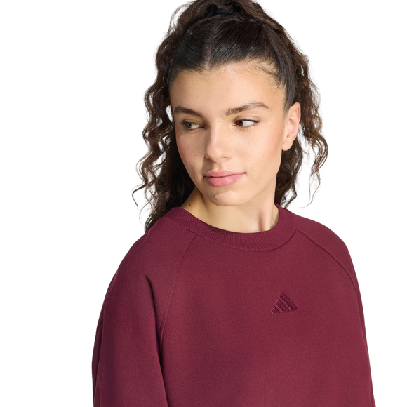 Bluza damska adidas Kit Small Logo bordowa KV9824