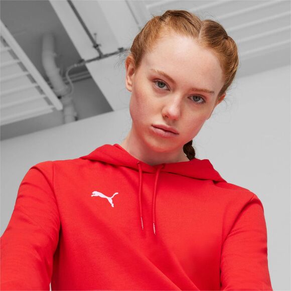 Bluza damska Puma Team Goal Casuals Hoody czerwona 658621 01