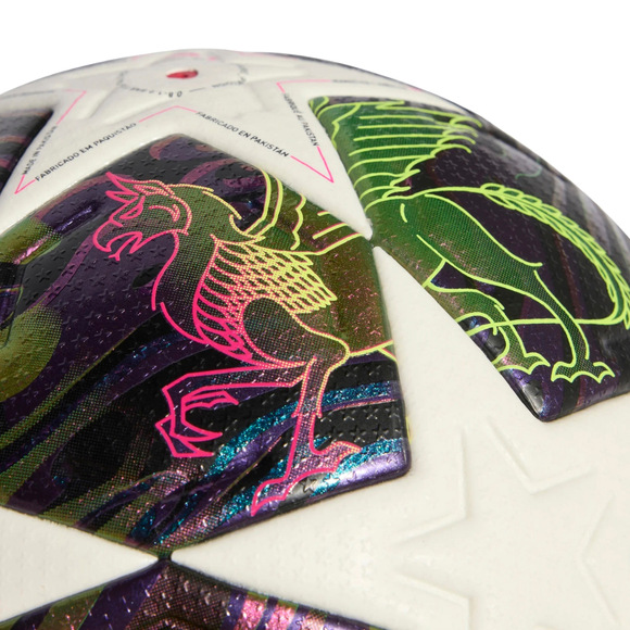 Piłka nożna adidas UCL 25/26 Final Pro fioletowo-biała JX9077
