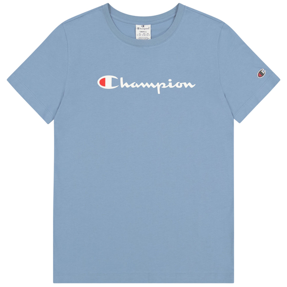Koszulka damska Champion SS Tee niebieska 117534 BS099
