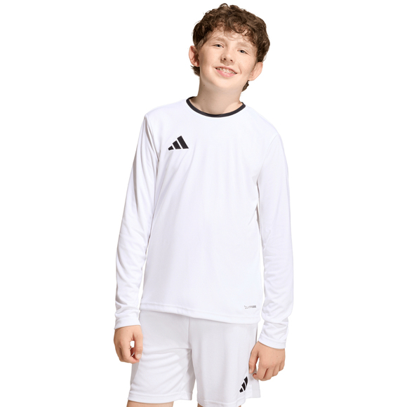 Koszulka dla dzieci adidas Entrada 26 Long Sleeve Jersey biała KF5874