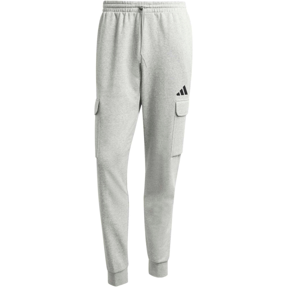 Spodnie męskie adidas Essentials Feelcozy Cargo jasnoszare JE3823