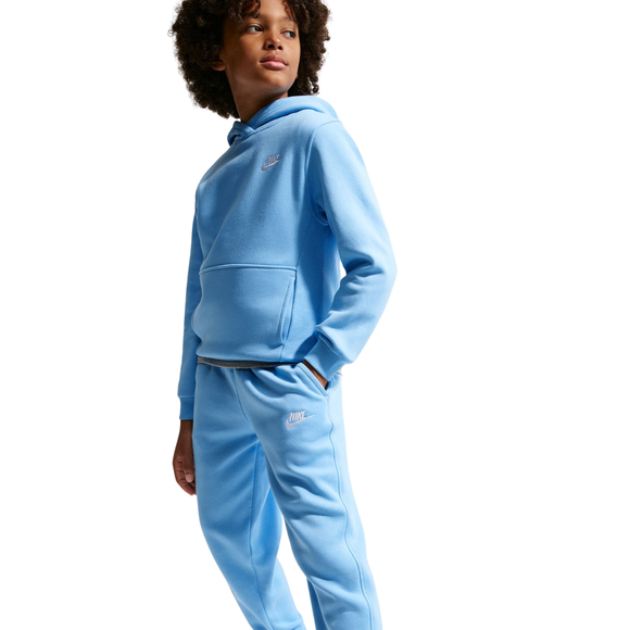 Spodnie dla dzieci Nike Sportswear Club Fleece jasnoniebieskie FD3008 497