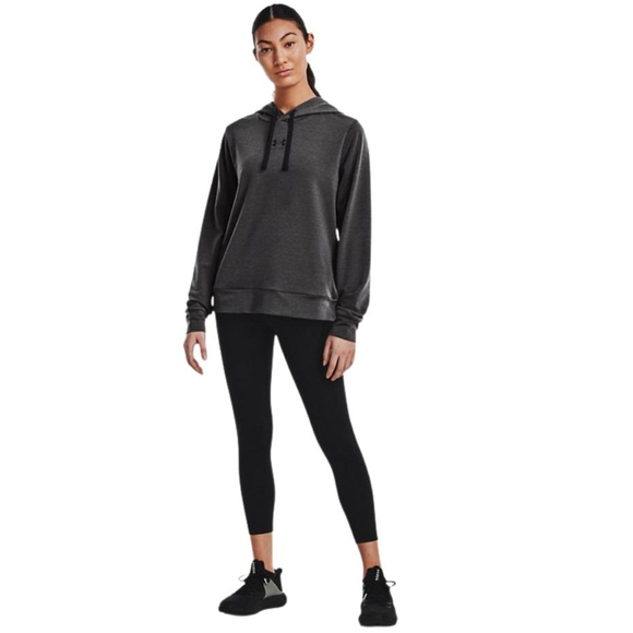 Bluza damska Under Armour Rival Terry Hoodie grafitowa 1369855 010