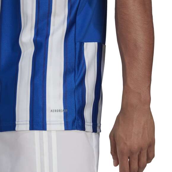 Koszulka męska adidas Striped 21 Jersey niebiesko-biała GH7321