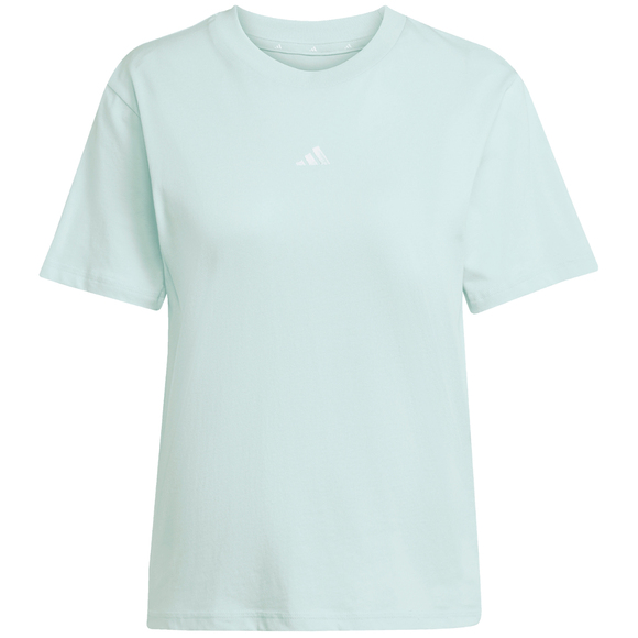 Koszulka damska adidas Essentials Small Logo Cotton jasnoniebieska JY4965