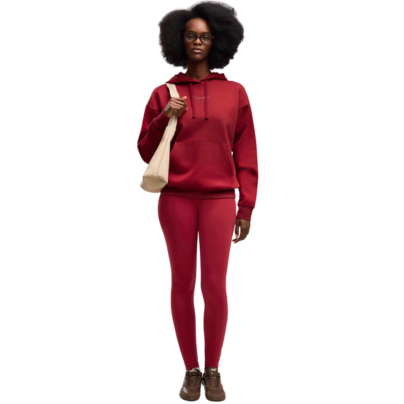 Bluza damska Puma ESS Script Comfort Hoodie czerwona 694136 23