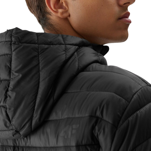 Kurtka męska puchowa 4F M240 głęboka czerń 4FAW23TDJAM240 20S