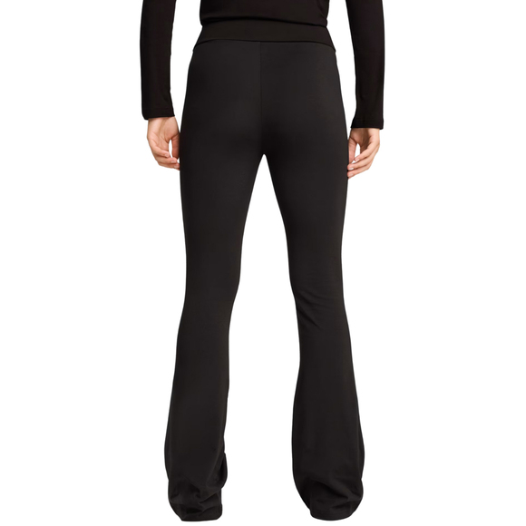 Legginsy damskie Puma Ess High-Waist Flared czarne 631542 01