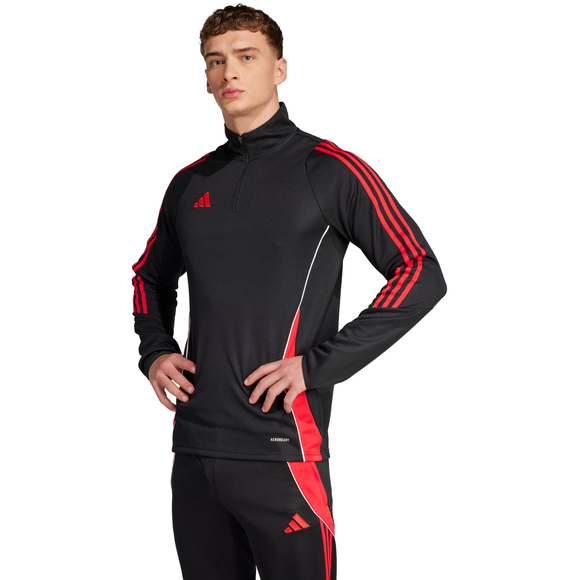 Bluza męska adidas Tiro 24 Training Top czarno-czerwona JN4565