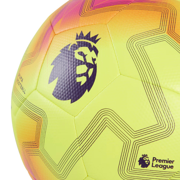 Piłka nożna Puma Orbita Cup Premier League Lights żółto-różowa 84715 01 