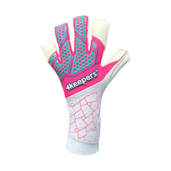 Rękawice bramkarskie 4Keepers Neo Raya RFG2 biało-różowe
