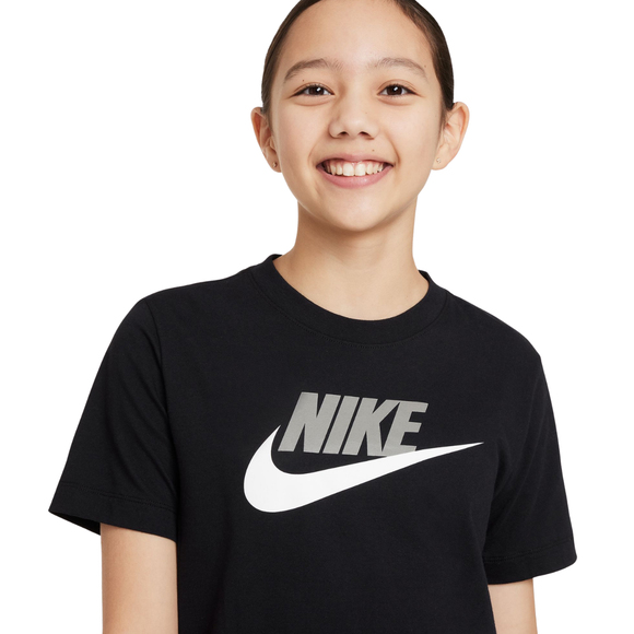 Koszulka dla dzieci Nike Sportswear czarna FZ5178 010