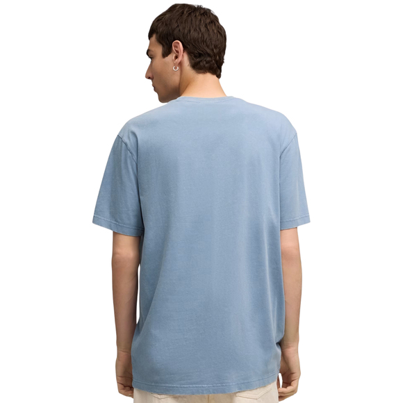 Koszulka męska Puma Ess Elevated Relaxed Wash Tee niebieska 688048 34