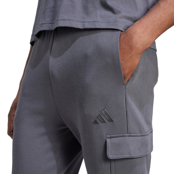 Spodnie męskie adidas AOP Colourblock szare JM1716