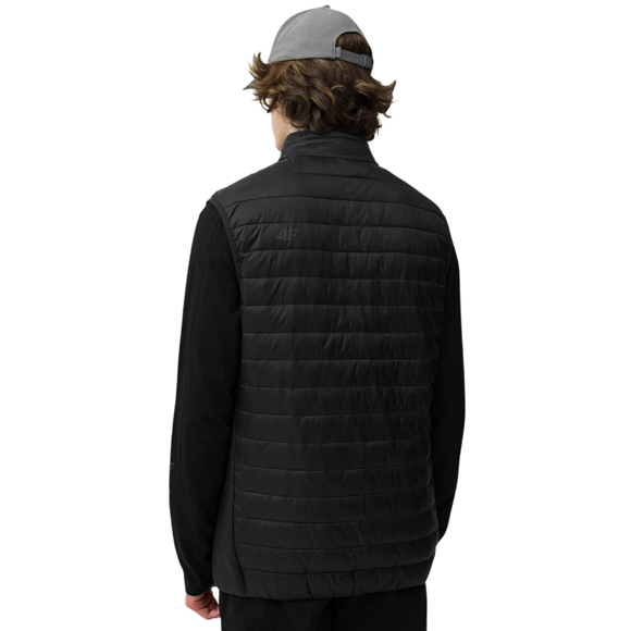 Kamizelka męska puchowa 4F głęboka czerń 4FSS23TDJAM082 20S
