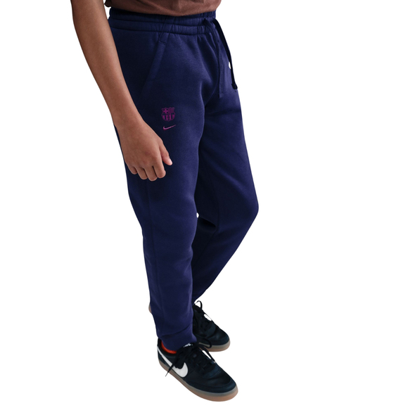 Spodnie dla dzieci Nike FC Barcelona 25/26 Tech Fleece granatowe HM4108 594