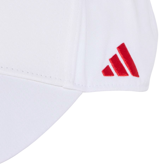 Czapka z daszkiem dla dzieci adidas FC Bayern Monachium biała KT3396