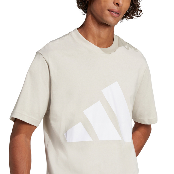 Koszulka męska adidas Essentials Big Logo beżowa JE8933 