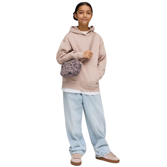 Bluza dla dzieci Puma ESS Centered Cat Logo Relaxed Hoodie różowa 692973 89