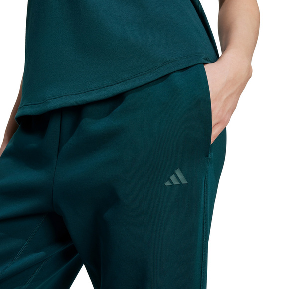 Spodnie damskie adidas Yoga Essentials zielone JY2812
