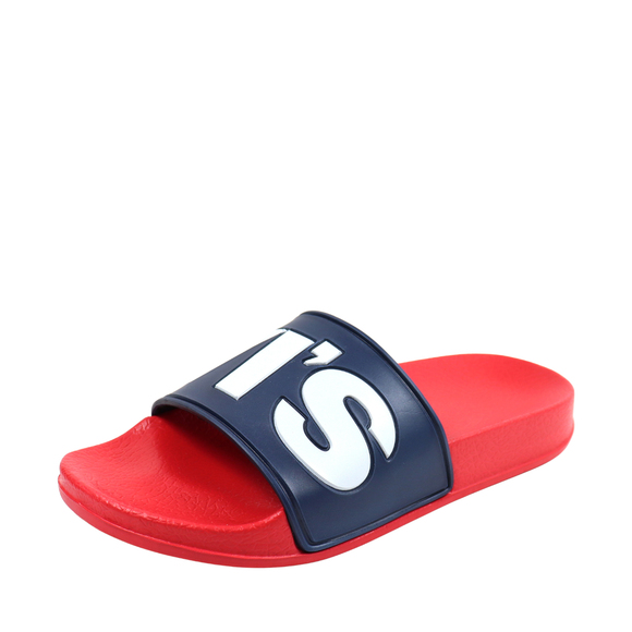 Klapki damskie Levi's June L granatowo-czerwone VPOL0239S-0290  